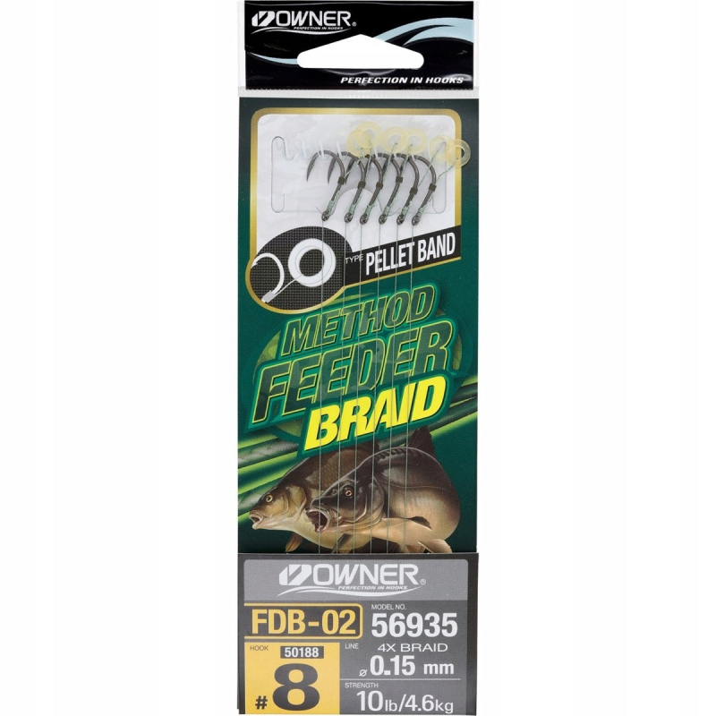 Przypon Owner FDB-02 Method Feeder rozm. 10 0,15mm 10cm 6szt