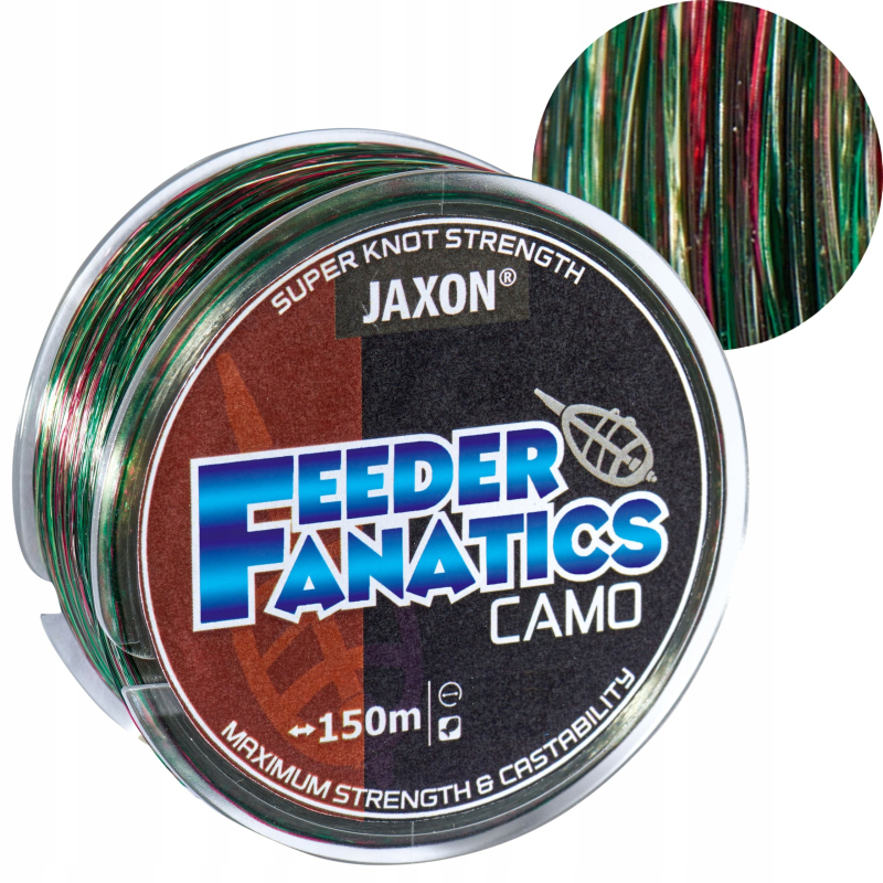 Żyłka Jaxon feeder fanatics camo 0,22mm 150m 11kg Żyłka Jaxon feeder fanatics camo 0,22mm 150m 11kg