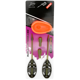 Zestaw koszyków Method Feder in-line z lotką 30+40g z foremką silikonową