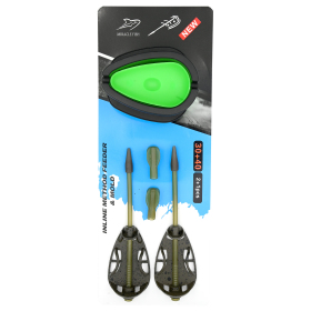 Zestaw koszyków Method Feder in-line z lotką Large 30+40g z foremką