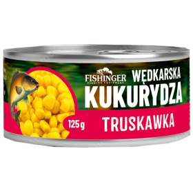 Fishinger Kukurydza wędkarska w puszce 125g truskawka