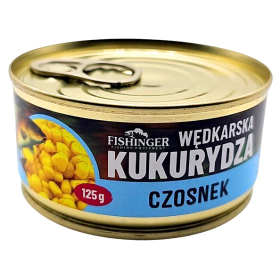 Fishinger Kukurydza wędkarska w puszce 125g czosnek