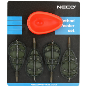 Koszyk podajnik method feeder 20+30+40+50g z foremką silikonową