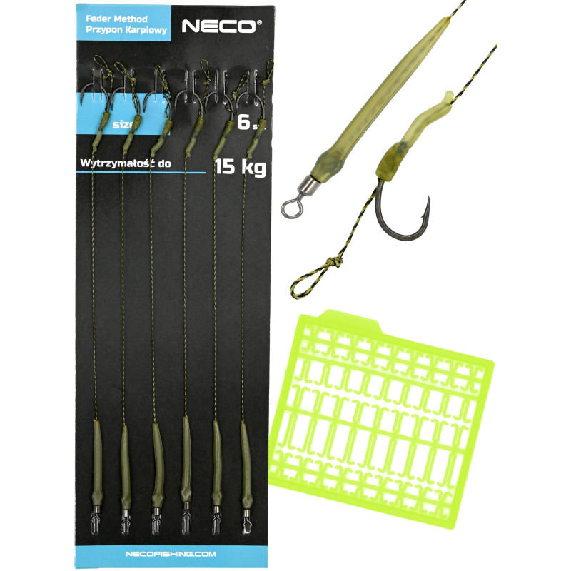 Zestaw przyponów karpiowych Neco rozmiar 2 6 szt.