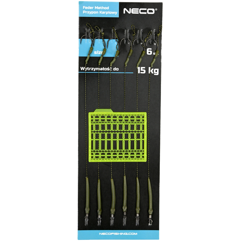 Zestaw przyponów karpiowych Neco rozmiar 6 6 szt.