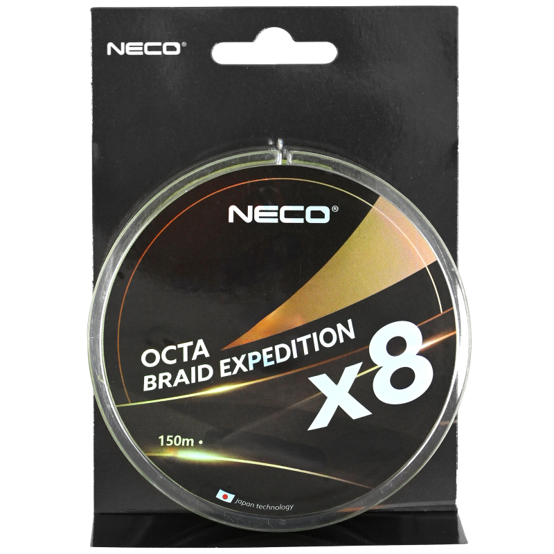 Plecionka Neco Octa Braid Expedition x8 150m 0,14mm - czarna