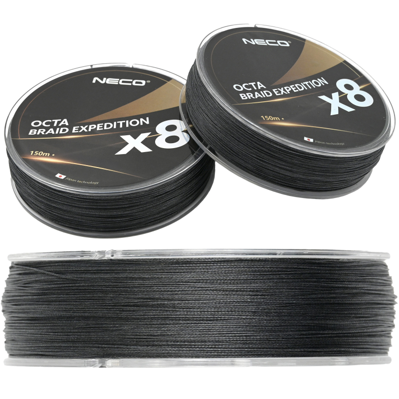 Plecionka Neco Octa Braid Expedition x8 150m 0,28mm - czarna