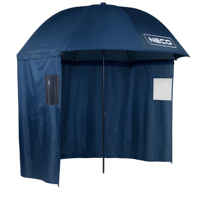 PARASOL NAMIOT WĘDKARSKI WODOSZCZELNY Z OSŁONĄ 250CM NAVY BLUE