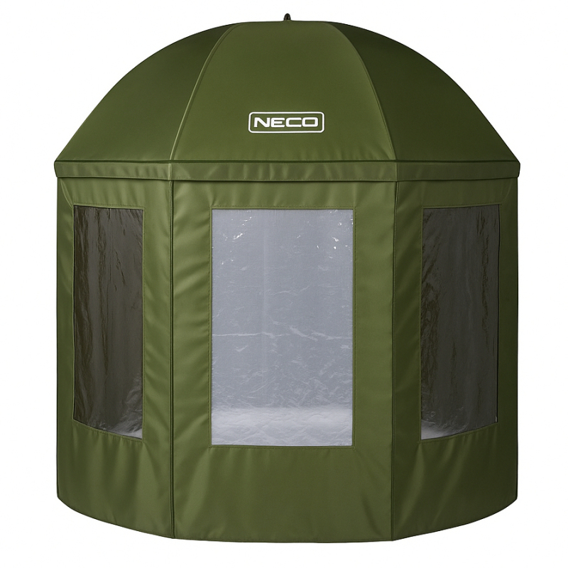 Parasol wędkarski cały zamykany z moskitierą Neco Pro 250cm