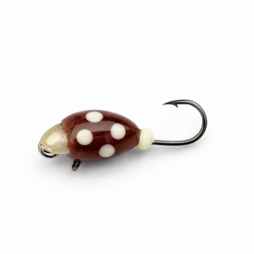 Mormyszka wolframowa Zebra z cyrkonią bordowa 1 szt.