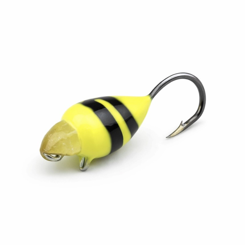 Mormyszka wolframowa Zebra z cyrkonią żółta 1 szt.