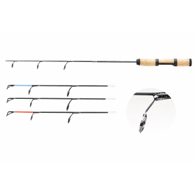 Wędka Podlodowa Jaxon IRH02 - uniwersalny zestaw z 4 wymiennymi szczytówkami