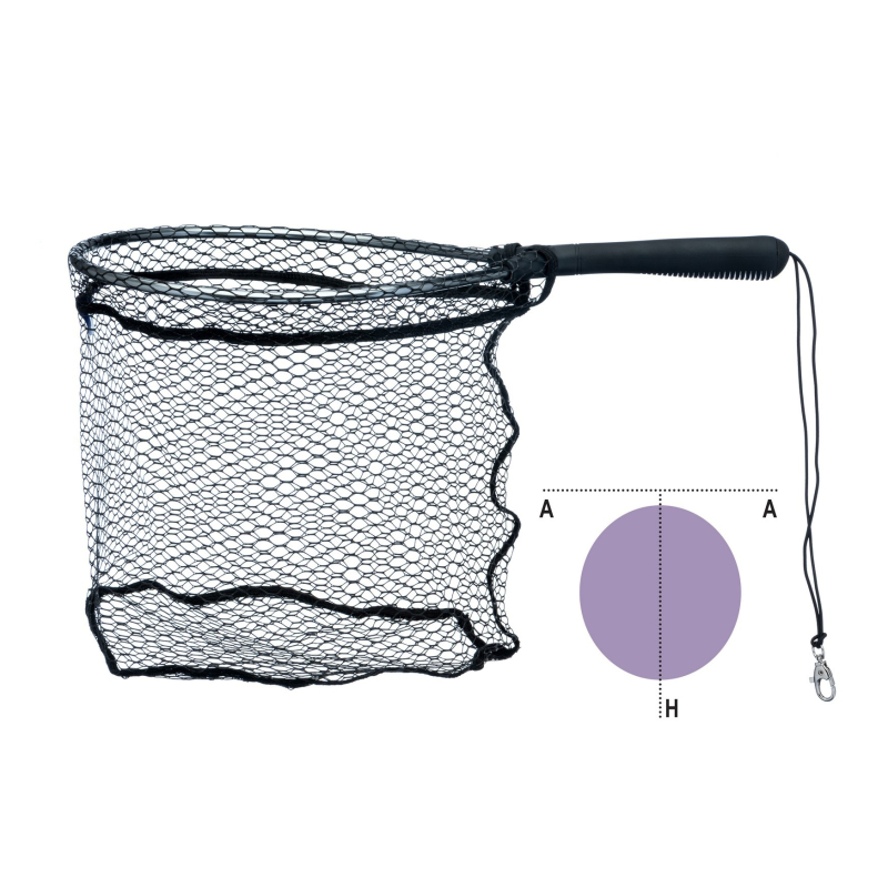 Podbierak Jaxon Soft Mesh 55cm gumowany