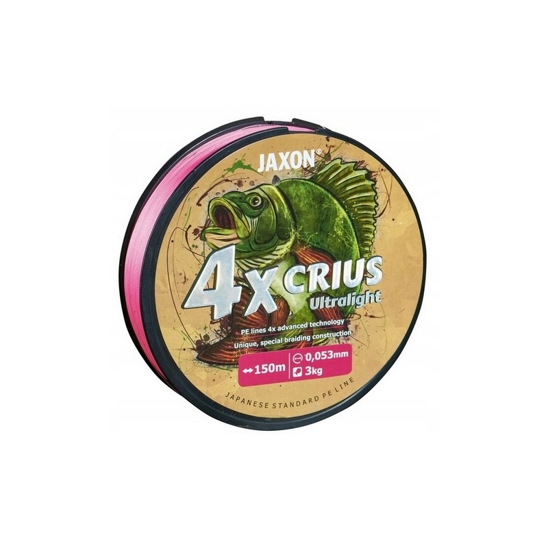 Plecionka Jaxon Crius 4X Ultralight Pink 150m 0,05mm
