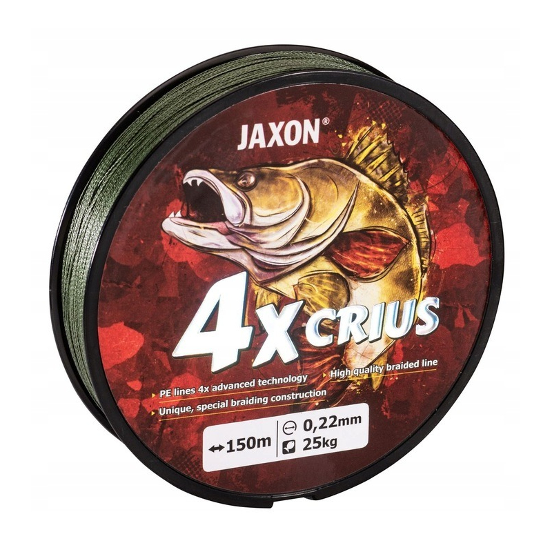 Plecionka Jaxon Crius 4X Ciemnozielona 150m 0,20mm