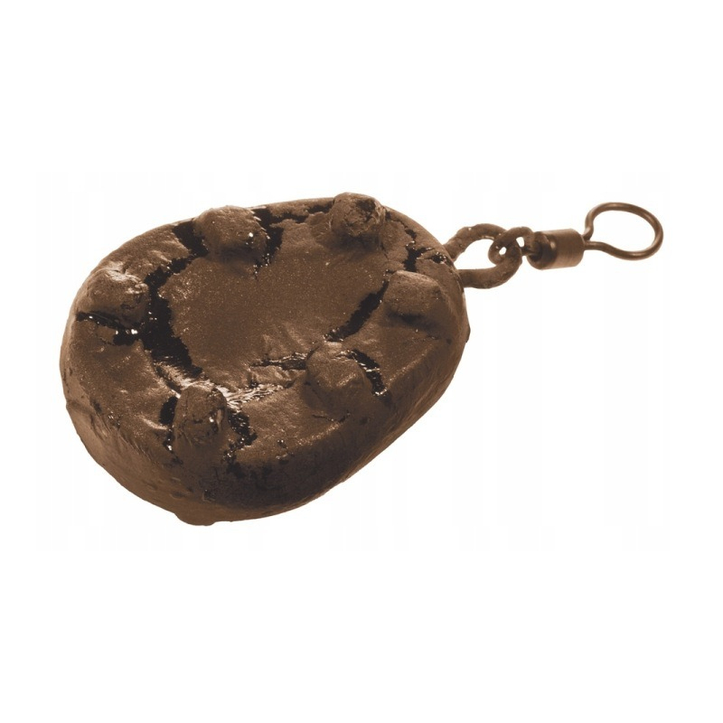 Ciężarek karpiowy gruszka z krętlikiem camo brązowy 70g