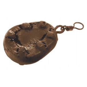 Ciężarek karpiowy gruszka z krętlikiem camo brązowy 85g