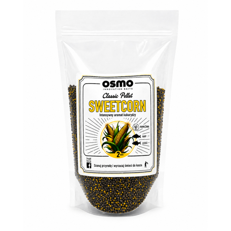 Classic Pellet Osmo Method Feeder 2mm 800g Sweetcorn Słodka kukurydza