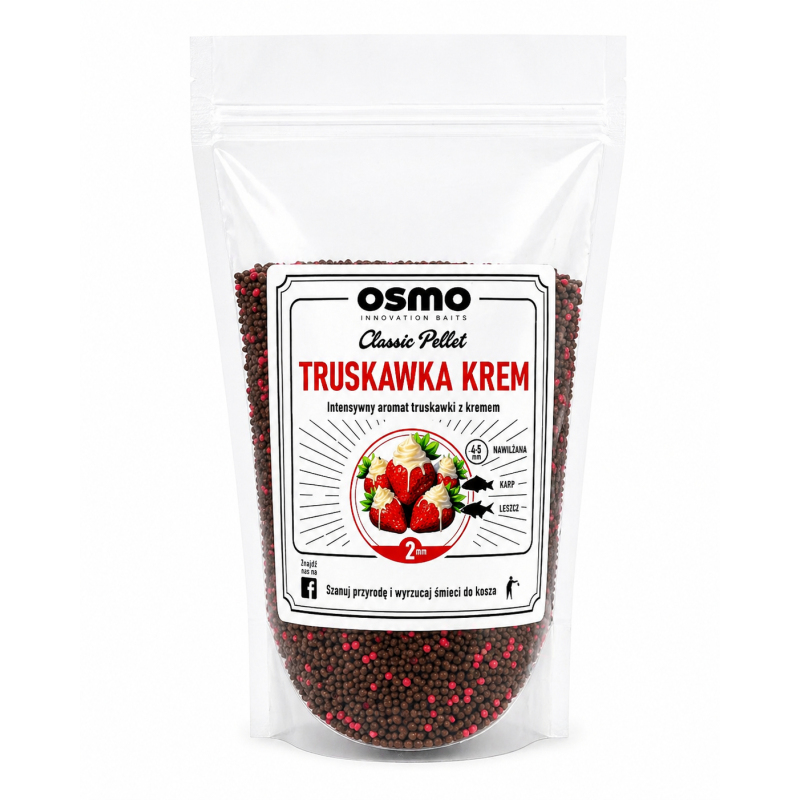 Classic Pellet Osmo Method Feeder 2mm 800g Truskawka krem