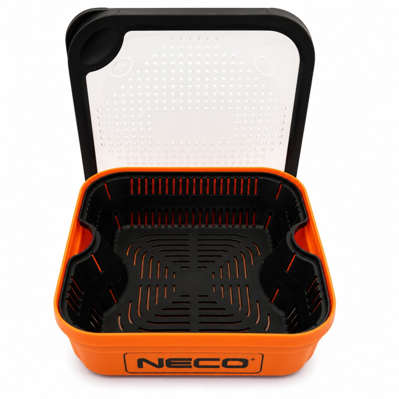 Pojemnik do Moczenia Pelletu Method Feeder Neco L 16x16x8,5 cm z sitkiem