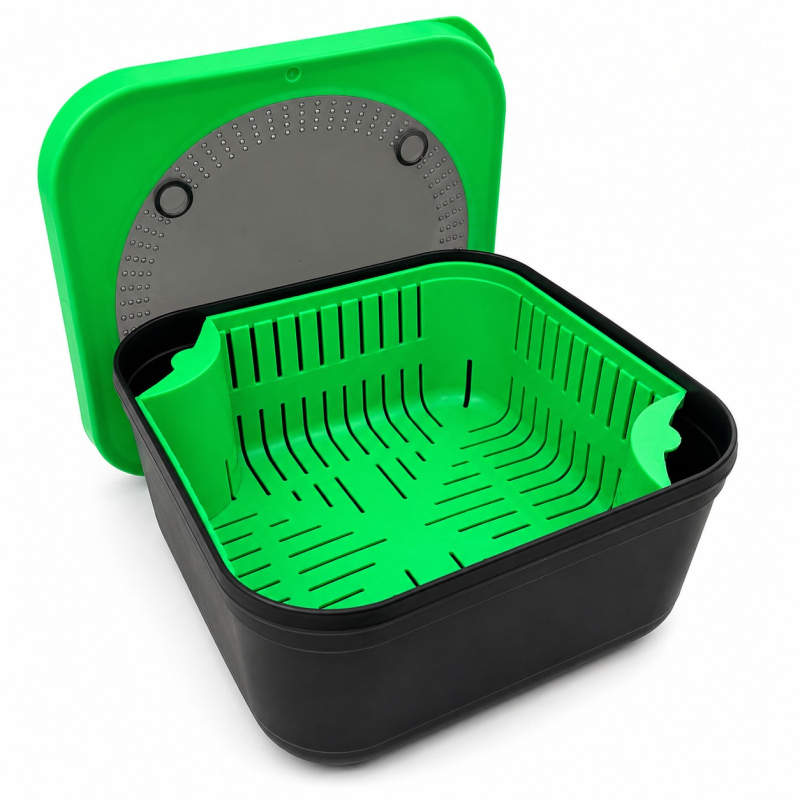 Pojemnik wędkarski na pellet FL Pro 16×16×9 cm