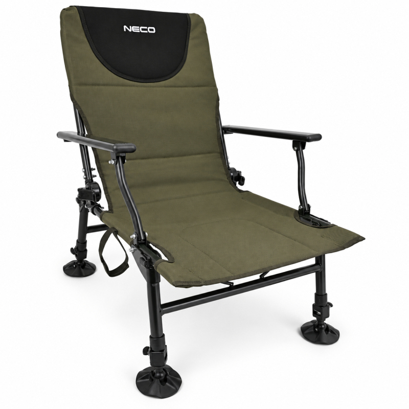 Fotel karpiowy Inspire Relax NECO 55x67x40 z regulowanym oparciem i nóżkami