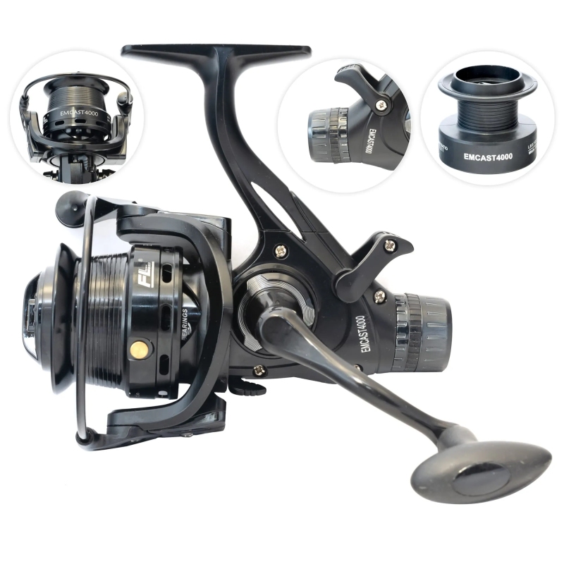 Kołowrotek fl emcast 3000 z wolnym biegiem 9+1