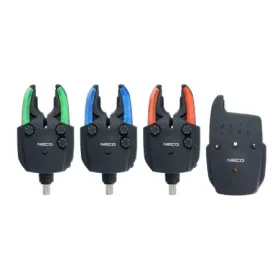 Zestaw sygnalizatorów brań z centralka Neco R103 3+1