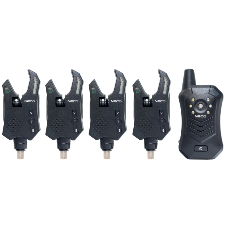 Zestaw sygnalizatorów brań z centralka Neco D104 4+1