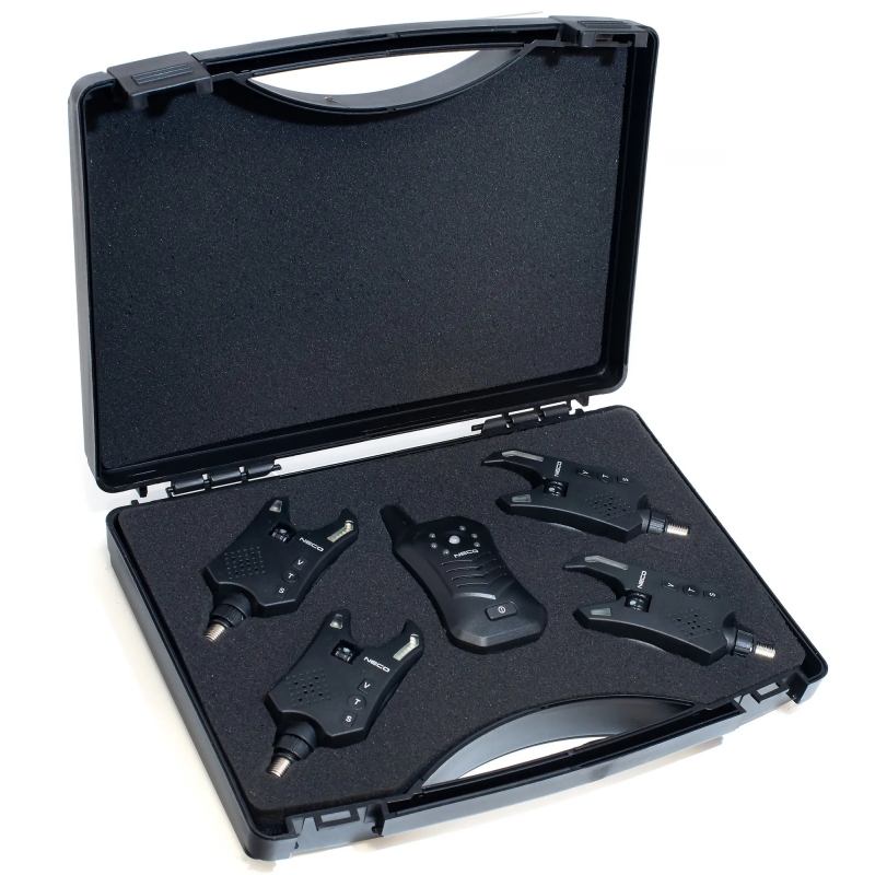 Zestaw sygnalizatorów brań z centralka Neco D104 4+1