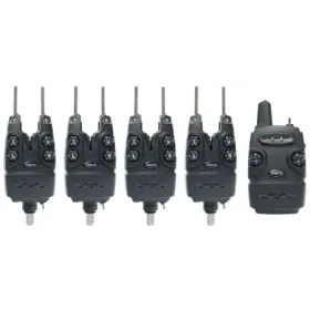 Zestaw sygnalizatorów brań z centralka Neco F104 4+1