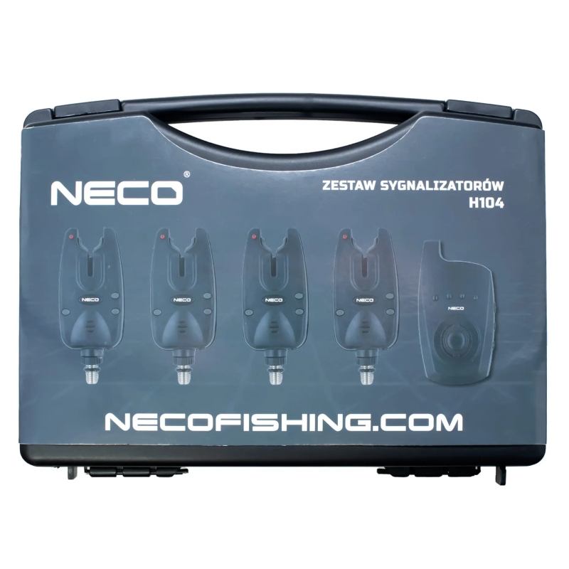 Zestaw sygnalizatorów brań z centralka Neco H104 4+1