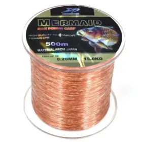 Żyłka wędkarska mermaid max power carp 0,23mm 500m