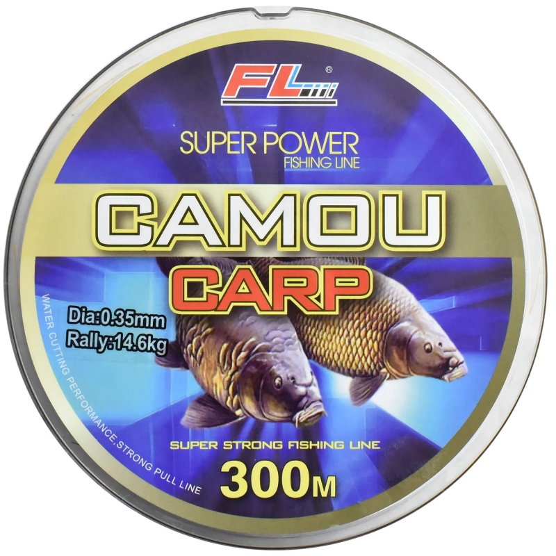 Żyłka fl super power camou carp 0,25mm 300m