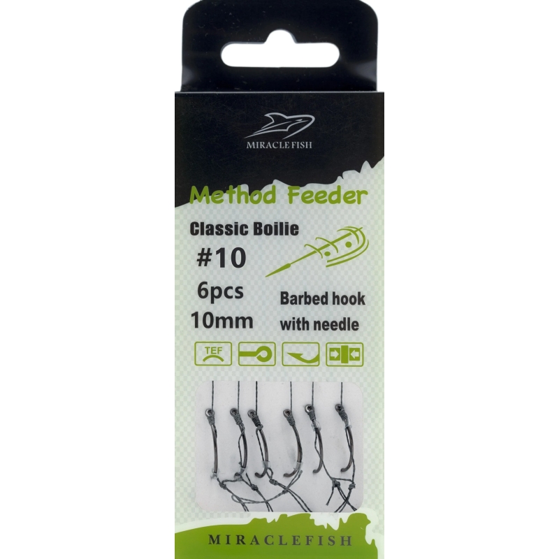 Przypony haki teflonowe method feeder r10