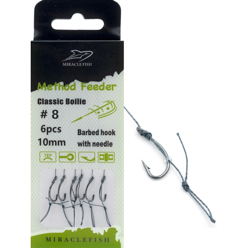 Przypony haki teflonowe method feeder r8