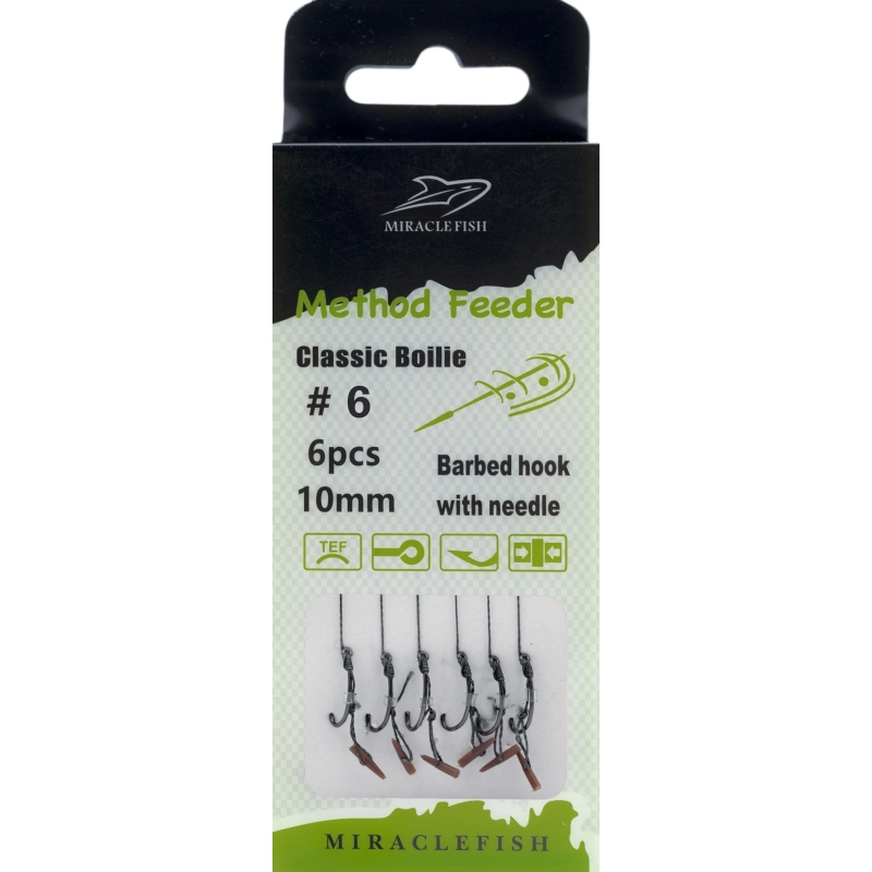 Przypony haki teflonowe method feeder push stop r6