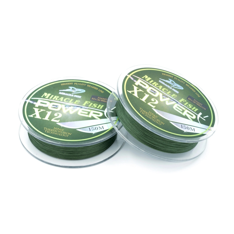 Plecionka octa braid power x12 green 0,10mm 150m