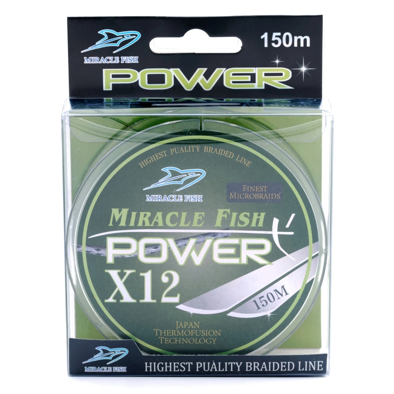Plecionka octa braid power x12 green 0,10mm 150m