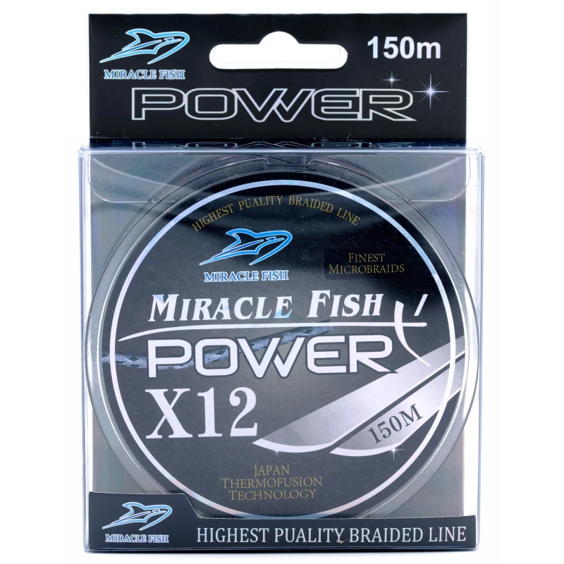 Plecionka octa braid power x12 black 0,12mm 150m