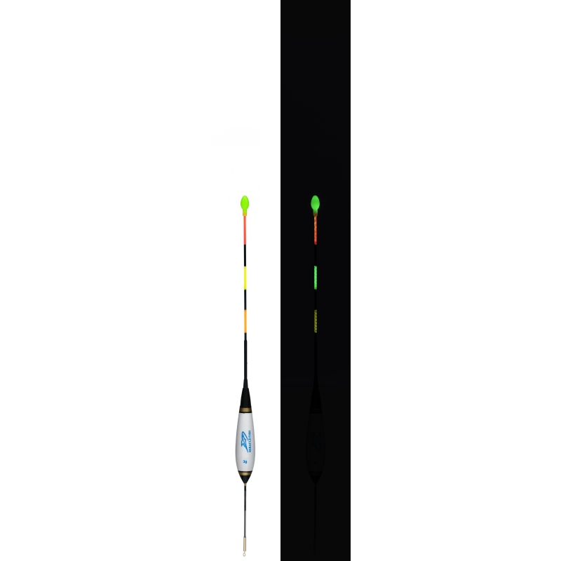 Spławik przelotowy waggler ledowy 3g biały