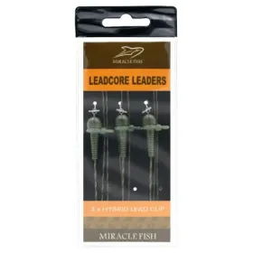 Zestaw helikopterowy leadcore łącznik 3szt 75cm