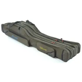 Pokrowiec wędkarski wzmacniany zielony 3 komory 135cm