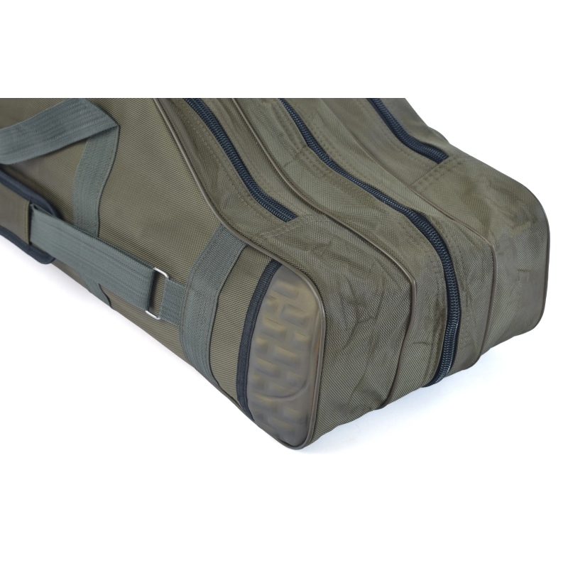 Pokrowiec wędkarski wzmacniany zielony 3 komory 140cm