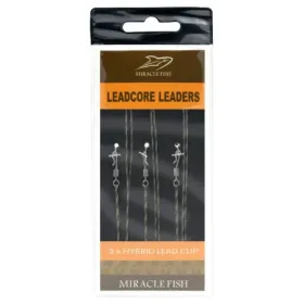 Zestaw karpiowy przypon leadcore leaders agrafka