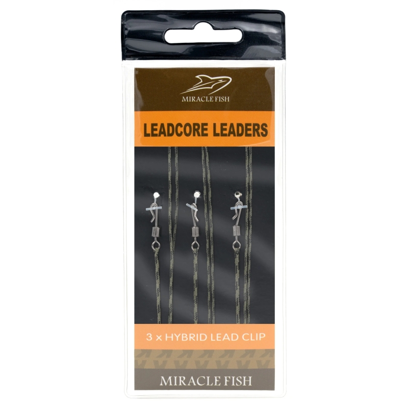 Zestaw karpiowy przypon leadcore leaders agrafka