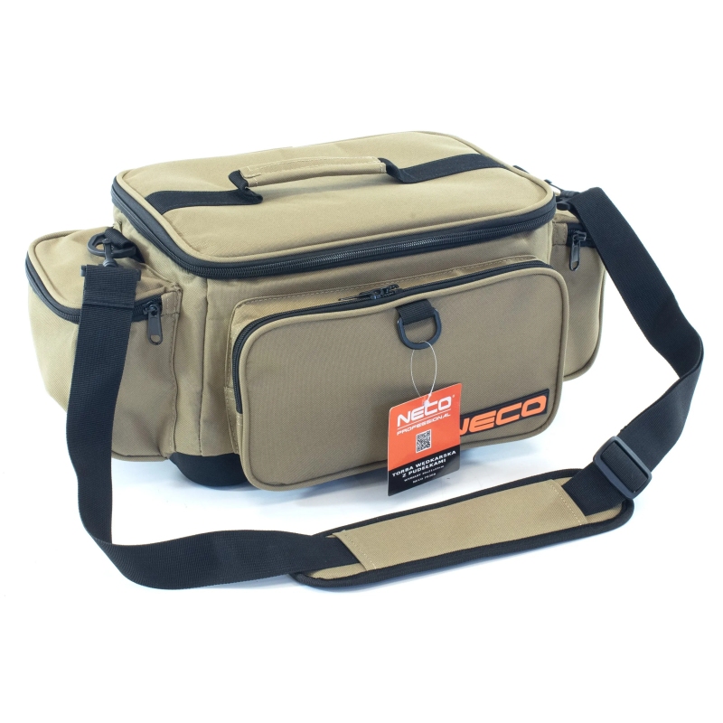 Torba wędkarska neco z 4 pudełkami 30x21x22cm