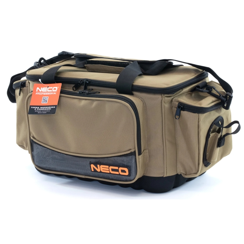 Torba wędkarska neco z 4 pudełkami 37x22x25cm