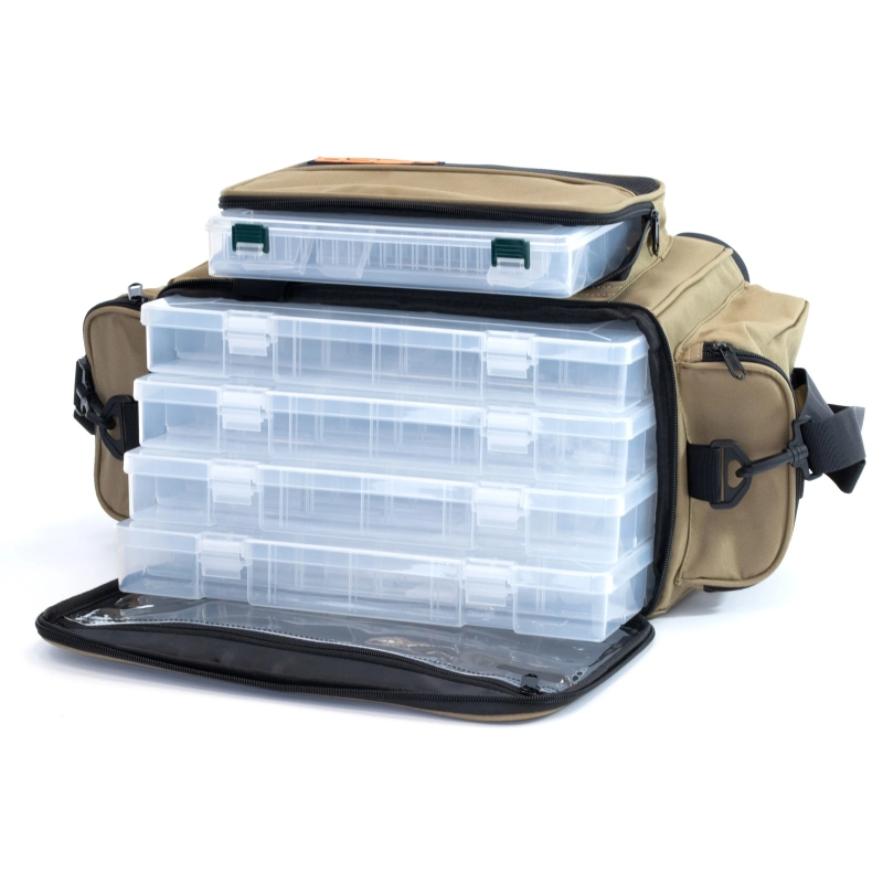 Torba wędkarska neco z 4 pudełkami 37x22x25cm