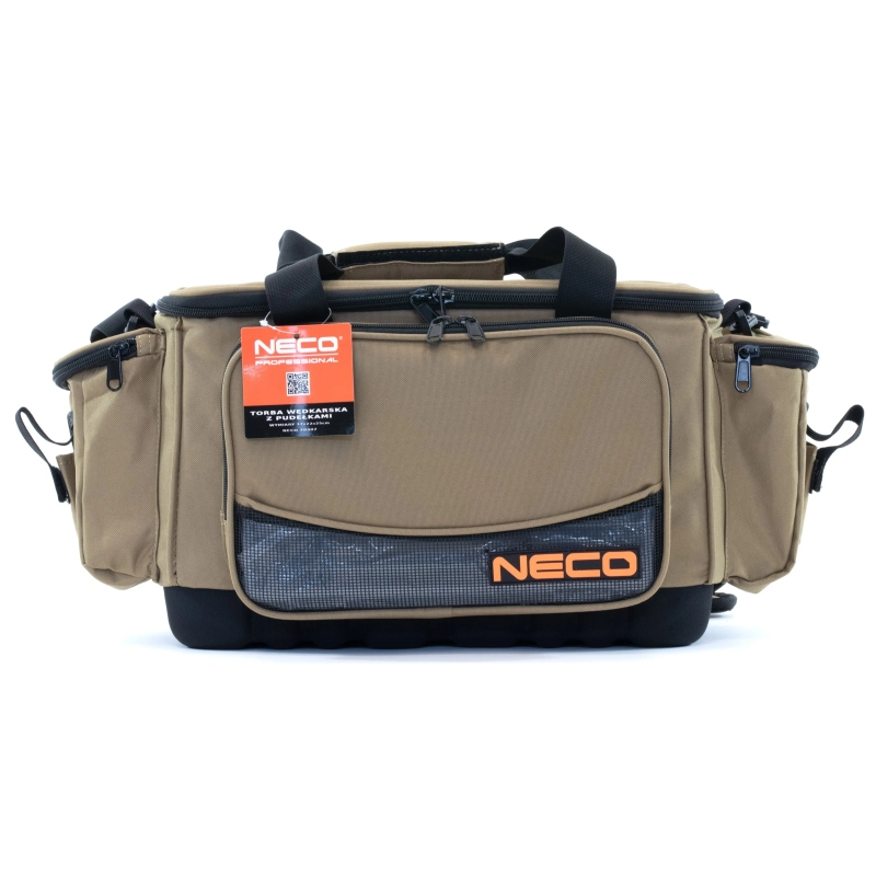 Torba wędkarska neco z 4 pudełkami 37x22x25cm